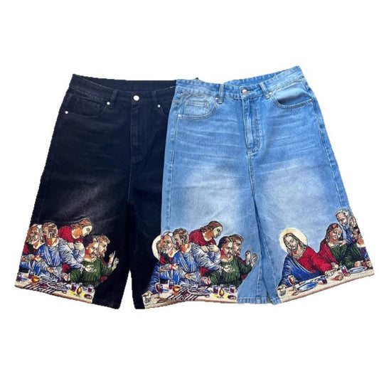 Pantalón Streetwear para Hombre con Estampado de Jesú