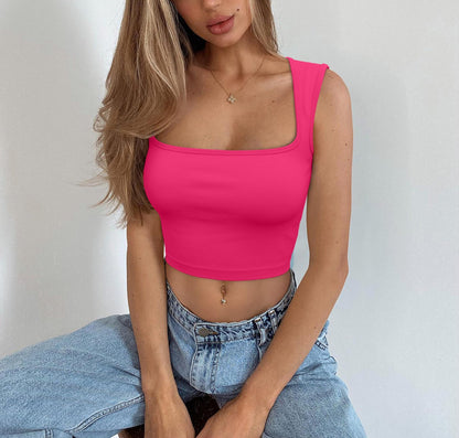 Camisola de yoga sin mangas y sin costuras para mujer | Flow