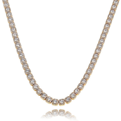 Collar de Ciruela de Circonitas – Estilo Plum Blossom Elegante