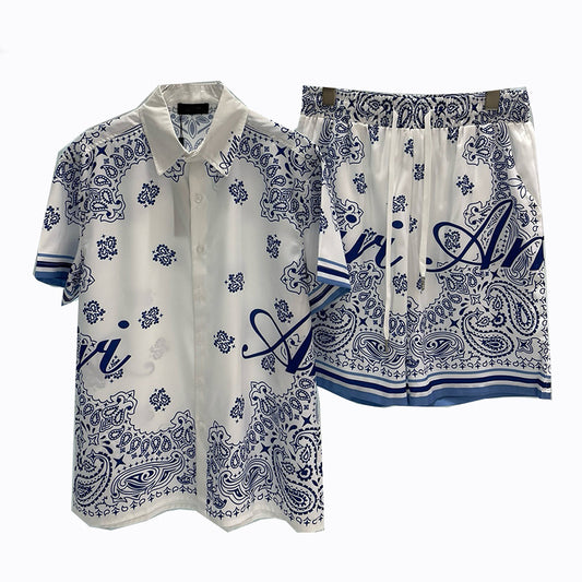 Conjunto Hombre Camisa y Shorts Casual Playa – Estilo Amiri
