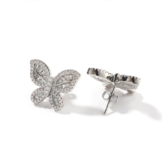 Pendientes Mariposa Delicados – Circonitas CZ Full Pave para Mujer