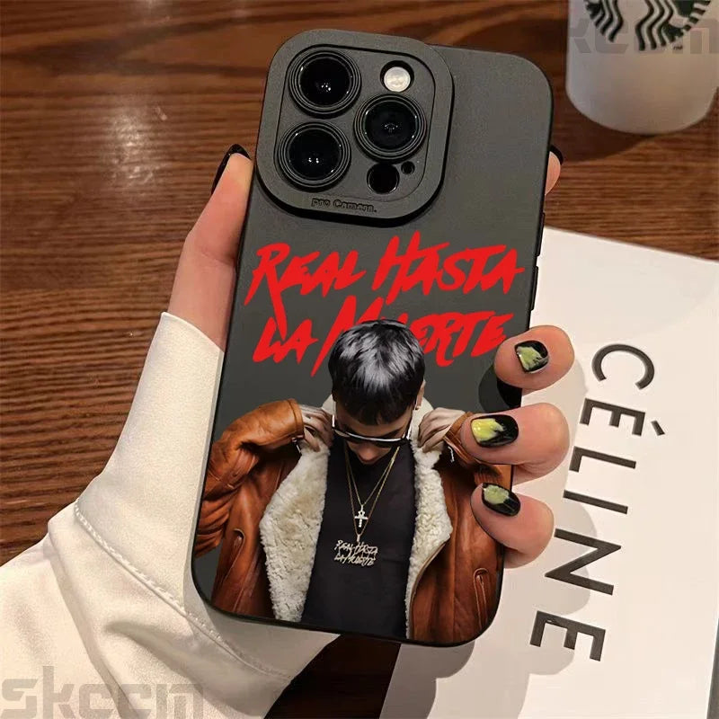 Fashion Hot Rapper Anuel AA Shockproof Phone Case for Iphone 16 Pro Max 15 14 11 12 13 Mini XS Max X XR 7 8 15 plus Matte Cover