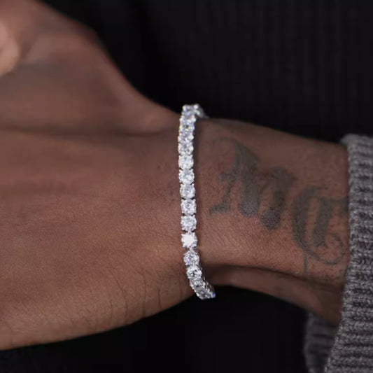 Pulsera de Plata de Ley S925 Unisex– Estilo Urbano