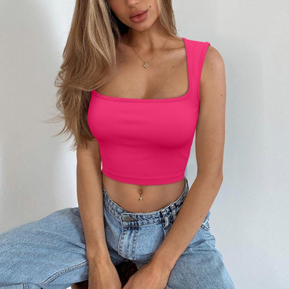 Camisola de yoga sin mangas y sin costuras para mujer | Flow