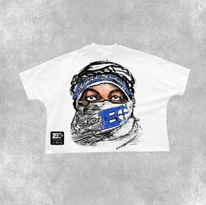 Camiseta Oversize Punk Y2K Gráfica Unisex | Estilo Harajuku Streetwear