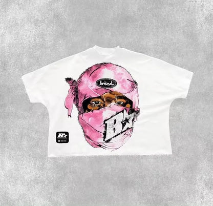 Camiseta Oversize Punk Y2K Gráfica Unisex | Estilo Harajuku Streetwear