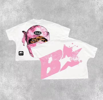 Camiseta Oversize Punk Y2K Gráfica Unisex | Estilo Harajuku Streetwear