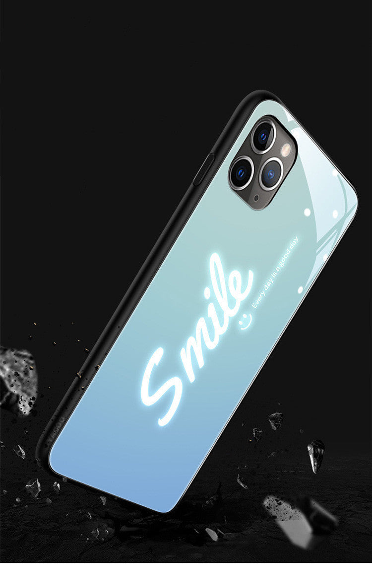 Funda luminosa para iPhone con efecto de flash en llamadas, personalizada con nombre o imagen.