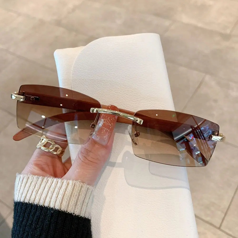 Gafas de Sol Retro CORTADAS sin Montura | Estilo Trap UV400
