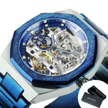 Reloj Automático Skeleton 3D – Estilo Deportivo Trap Mecánico