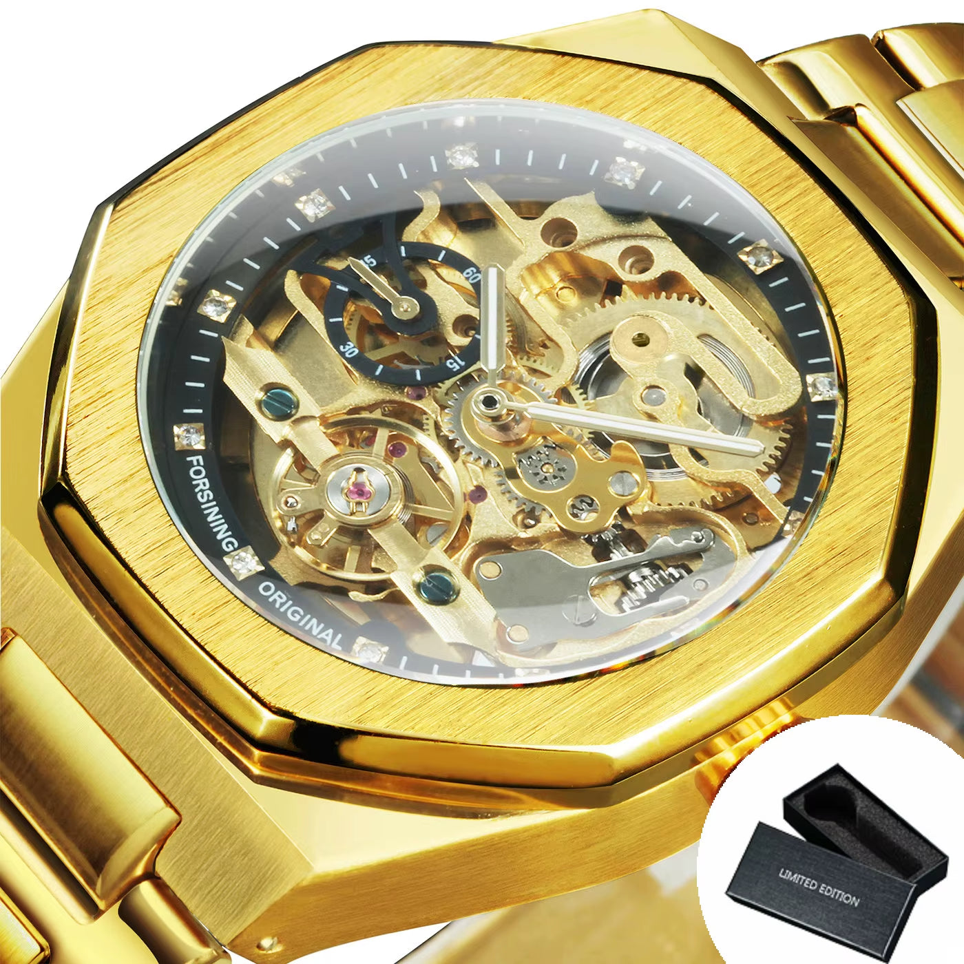 Reloj Automático Skeleton 3D – Estilo Deportivo Trap Mecánico
